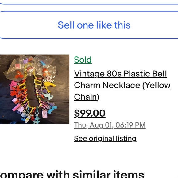 2 Available Vintage 1980s Charm Necklaces-Each one is available for purchase - Picture 8 of 10